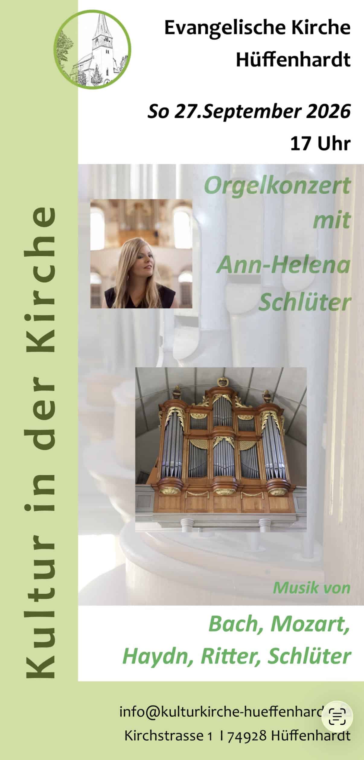 Plakat Konzert Hüffenhardt