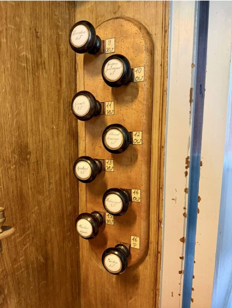 Spieltisch Mehmel Orgel Ewald Kirche Bodstedt