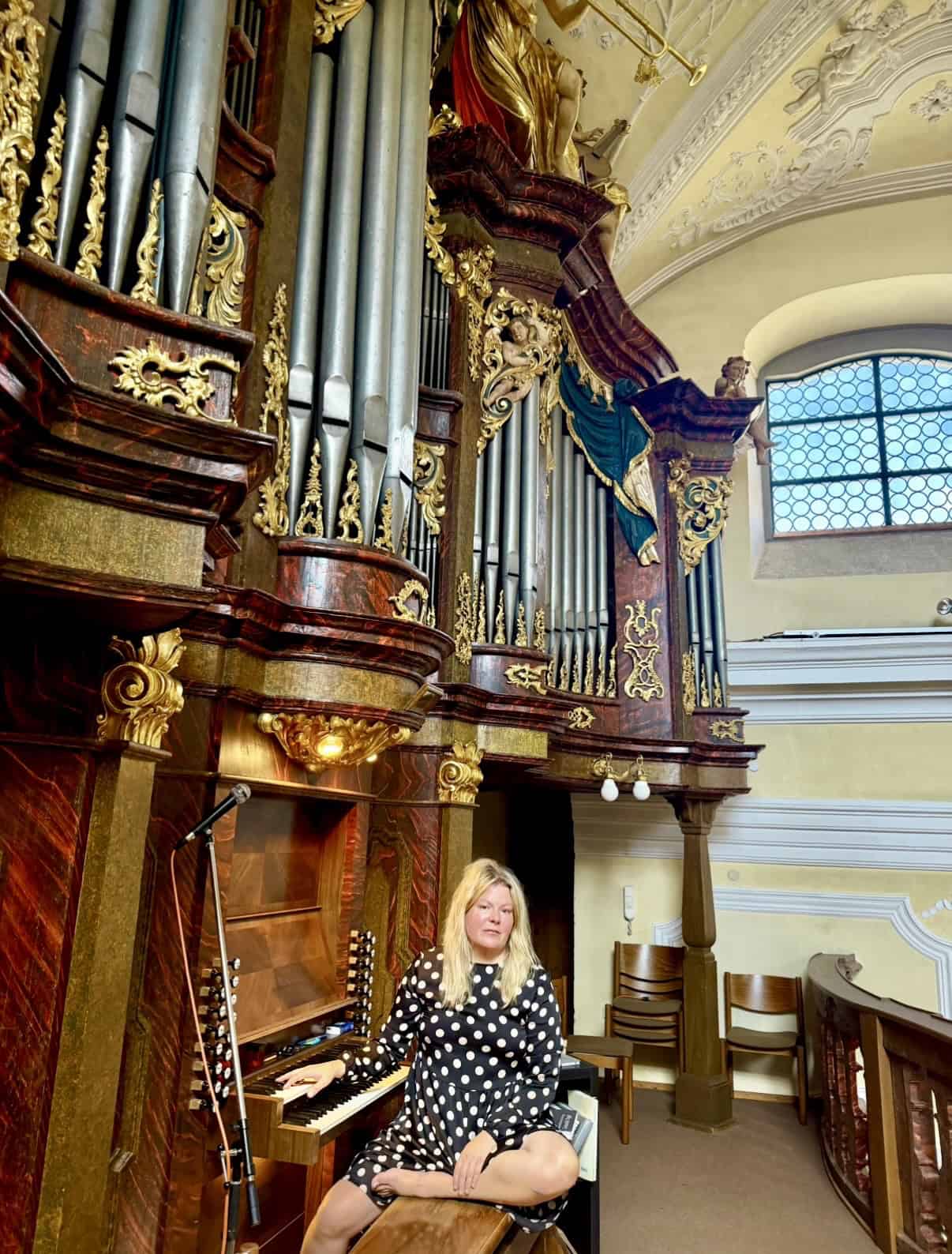 Organistin Lauda Gerlachsheim Königshofen Barockorgel
