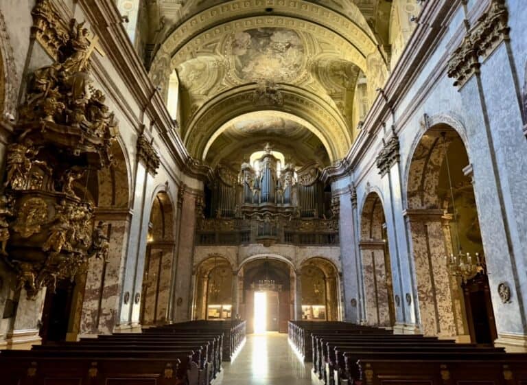 Prospekt Rieger Orgel Universitätskirche Budapest