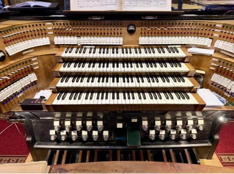 Manuale Prospekt Rieger Orgel Universitätskirche Budapest Ungarn