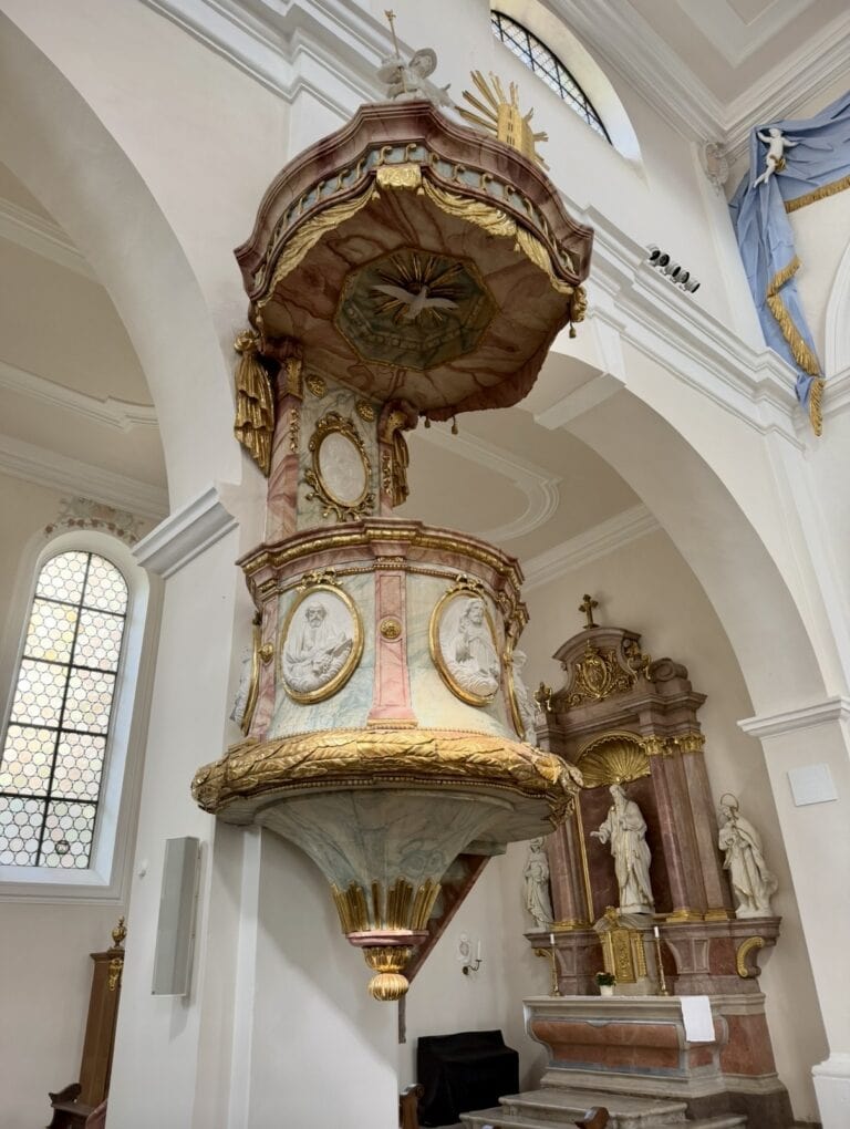 Kanzel Steinmeyer Orgel St. Jakobus Lauda