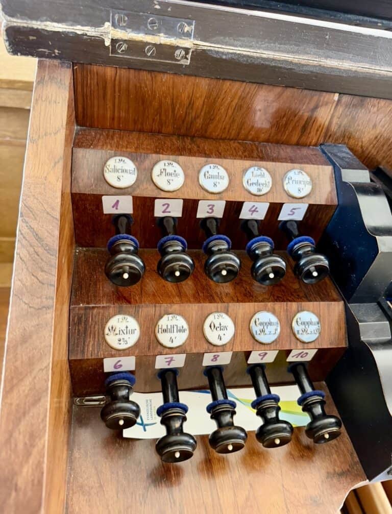 Register Link Orgel Schweigern Boxberg Martinskirche