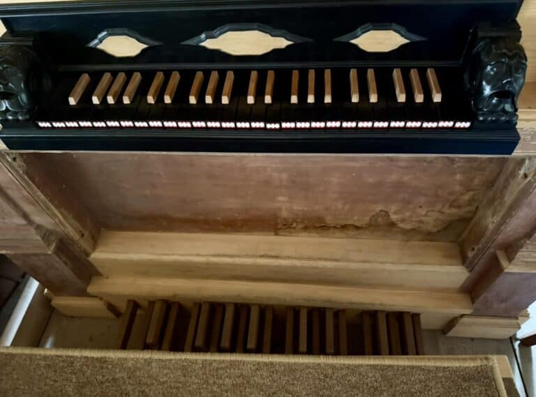Spieltisch Barockorgel Valentinuskapelle Lohr