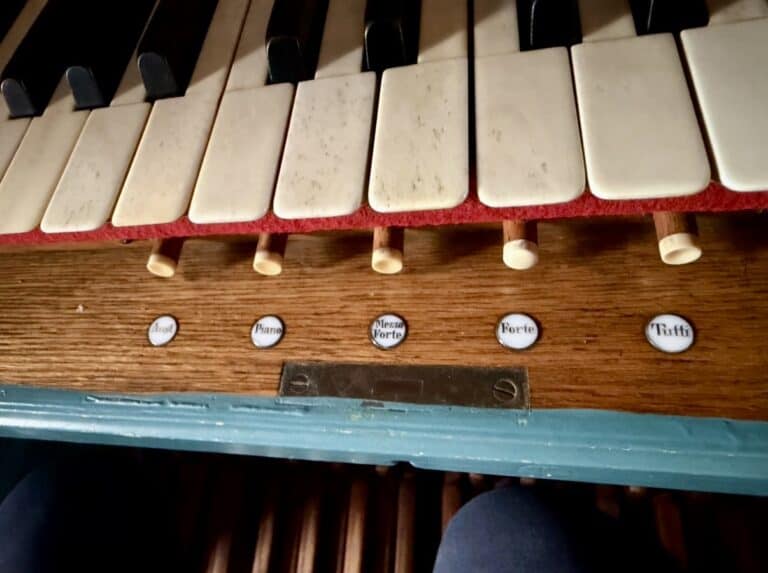Pedal Bechstein Orgel Nieder-Klingen Odenwald