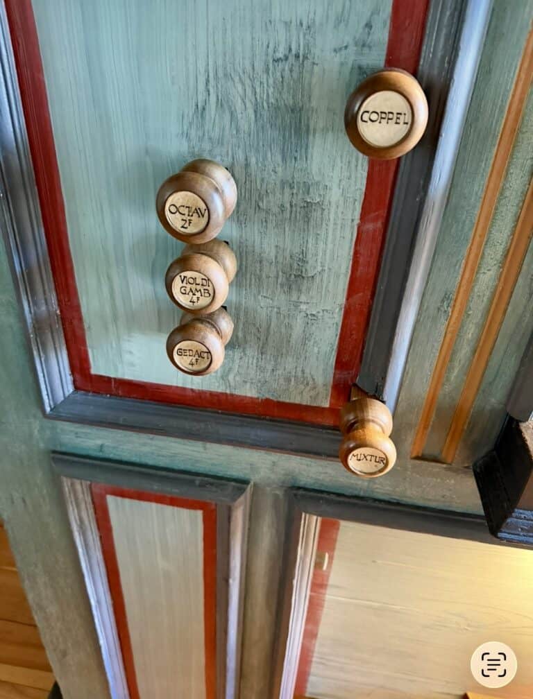 Register Orgel Quellkirche Güttersbach Odenwald