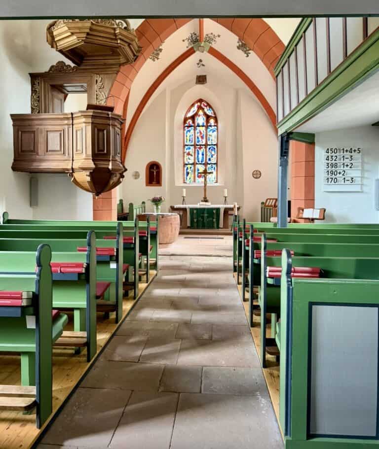 Orgel Quellkirche Güttersbach Odenwald Hessen