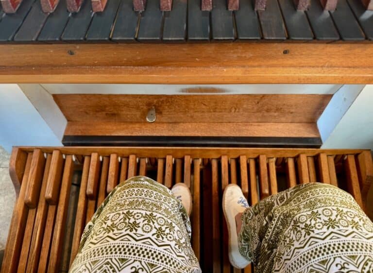 Pedal Steinmeyer Orgel Dorfkirche Kälbertshausen Hüffenhardt