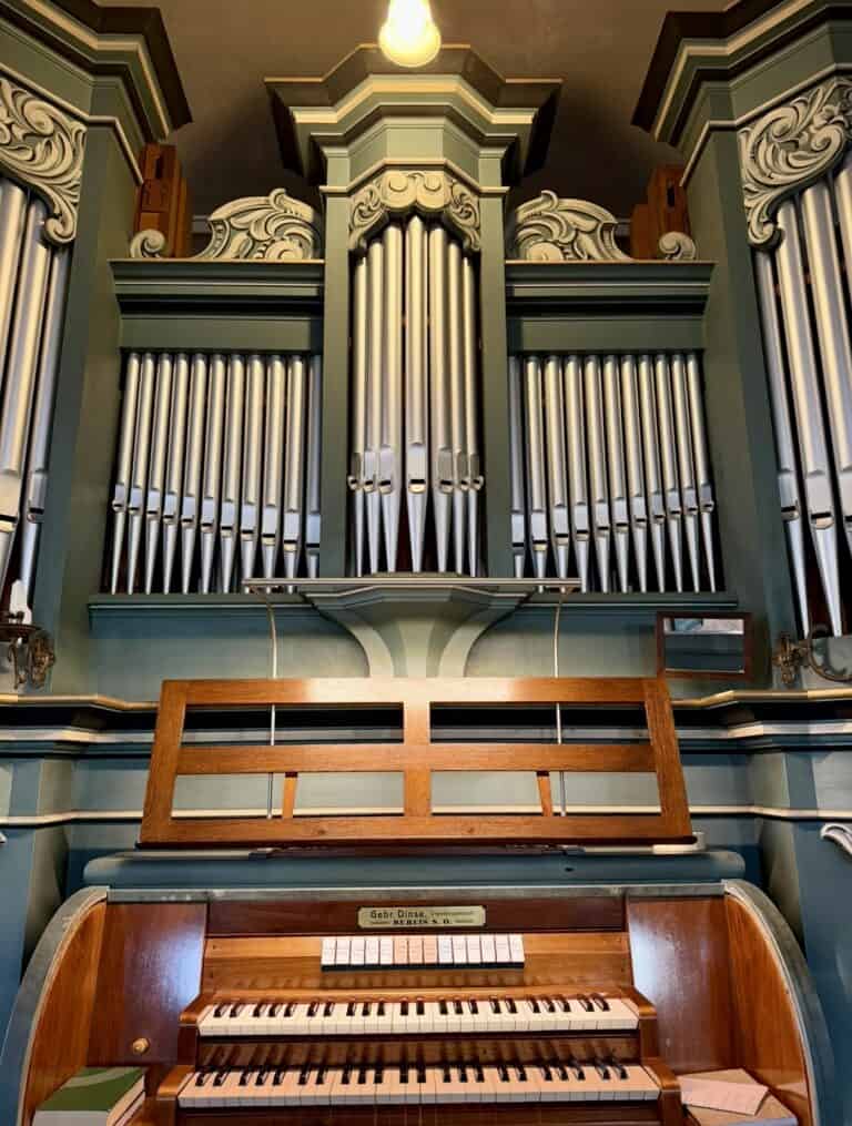 Prospekt Dinse Orgel Kirche Gosen Neu Zittau