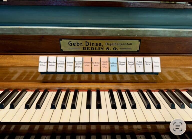 Register Dinse Orgel Kirche Gosen Neu Zittau